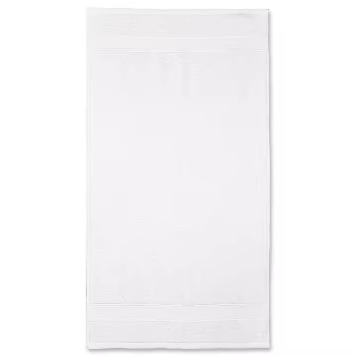 Toalla de ducha 100% algodón Blanco 140x70 cm WELLHOME - 1