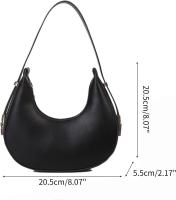 bolsa de axilas cosméticos bolsa de maquillaje bolso de axila negrobolsas de - details 2