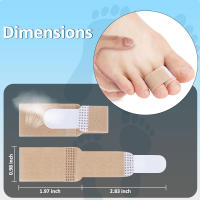 Pexmen Corrector De Dedos Del Pie Con Almohadillas Y Yesos Para Corregir Dedos Curvos Y Superpuestos Protección De Los Dedos Del Pie - details 3