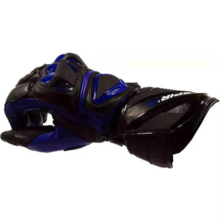 Guantes Verano Spirit Moto Piel Largos Black Blue - 1