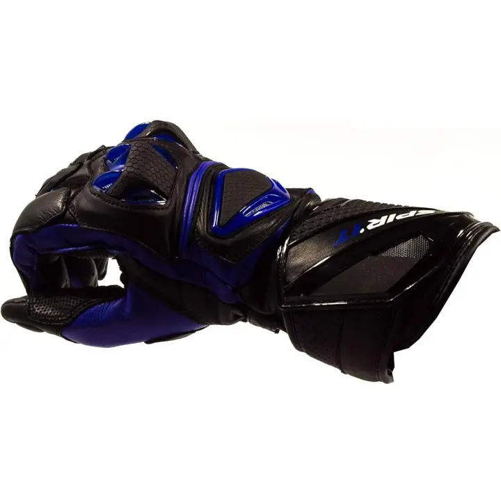Guantes Verano Spirit Moto Piel Largos Black Blue - 1
