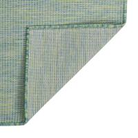 vidaXL Alfombra de exterior tejido plano estampado de hoja 140x200 cm Color Gris,  Taupé,  Azul y mas Alfombras de área  Alfombra de Piso para Sala de Estar Dormitorio Habitación Salón - details 9