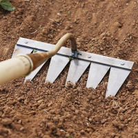 Pala De Jardín De Acero Para Rascar Y Aclarar Tierra Herramienta Agrícola Para Recoger Malezas Y Limpiar Hojas Uso En Jardinería Y Granjas - details 4