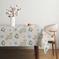 Valentia Home Mantel Hule ANCLA | Mantel Estampado Antimanchas | Mantel Repelente de Agua | Mantel Protección Mesa | Mantel al Corte para Comedor o Cocina | Varios tamaños | Mantel Rectangular y Redondo al Corte - details 0