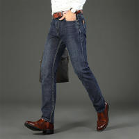 Wthinlee Jeans Para Hombre Negocios Casual Stretch Denim Azul Y Negro Trasero Recto Moda Primavera Verano Ropa De Marca - details 13