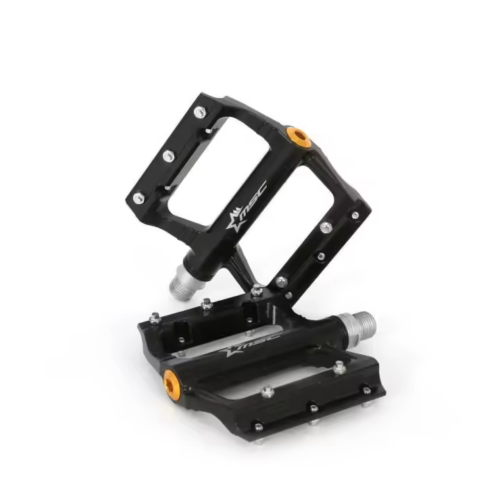 PEDALES PLATAFORMA MSC ALU EJE CRMO BLACK - 1