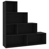 vidaXL Estantería madera contrachapada 155x24x160cm Blanco, Negro, Roble Sonoma Mueble Almacenaje Estantería para Oficina, Estudio, Dormitorio Estantería/Librería/ mueble de Almacenamiento - details 4