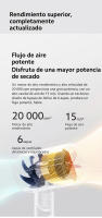 Xiaomi Compact Hair Dryer H101 | 15 m/s* flujo de aire elevado | 50 millones* de iones negativos | Varios modos de flujo de aire - details 4