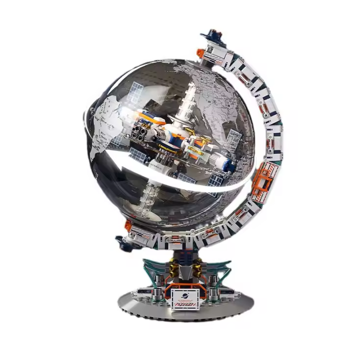 Bloques De Construcción Globe 3D Nuevos 2024 Modelo De Mapa Mundial En Bloques Tridimensionales Juguetes Científicos Para Niños Regalo - 1