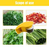 Cortador De Hierbas Parsley Chopper Manual Con 6 Cuchillas De Acero Inoxidable Desmontables Herramienta De Molienda De Verduras Y Ajo - details 7