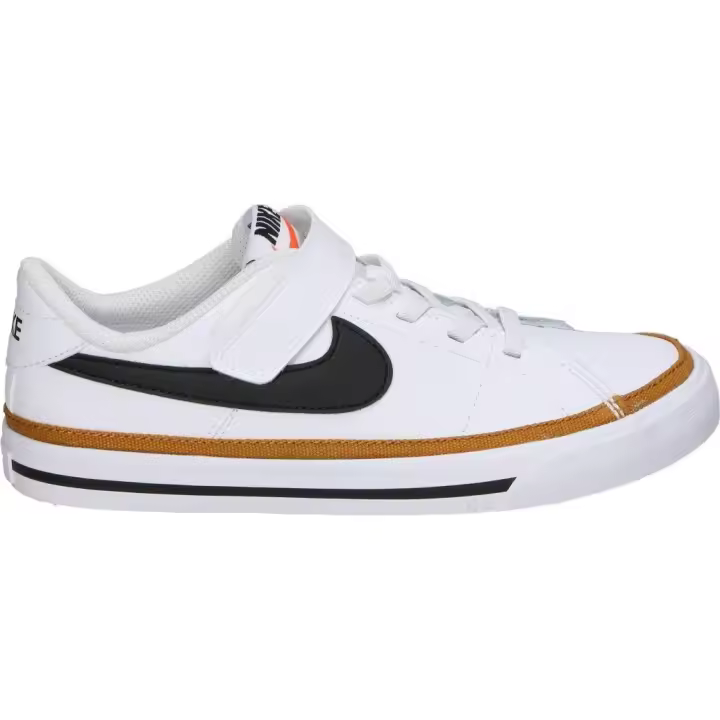 NIKE | Deportiva Nike Court Legacy Infantil - Zapatilla Unisex Color Blanco con Cierre de Cordones y Velcro - Modelo DA5381-102 - 1