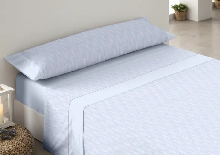 TROVADOR- Juego de sábanas 50% algodón BOLONIA. Con tratamiento anti piling. Algodón de la máxima calidad. Formado por sábana bajera, encimera y funda/s de almohada. Producto TOP con la garantía de una de las mejores marcas en ropa de hogar. - 1
