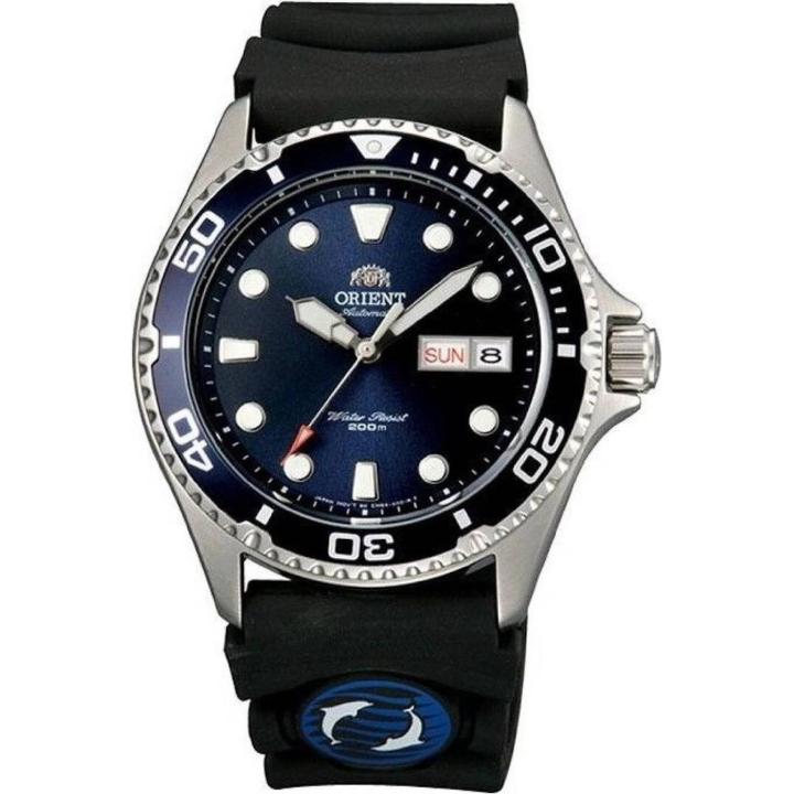 ​Reloj automático hombre Orient Sports Mako Ray TAA02008D 41.5mm 200m WR correa de caucho
