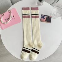 3 Pares De Medias Largas De Punto Para Mujer En Colores Rosados Estilo Universitario Cómodas Transpirables Absorbentes De Sudor Casual - details 10