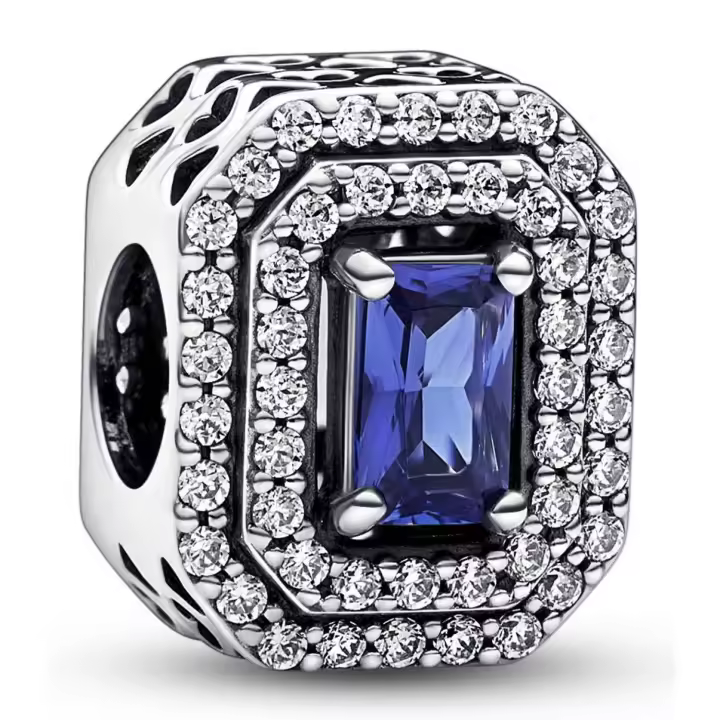 Charm Pandora Timeless 792385C01 Rectángulo azul - 1