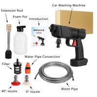 Hidrolimpiadora inalámbrica de alta presión a batería, pistola de agua portátil para lavado de autos, 30 bar + batería - details 12