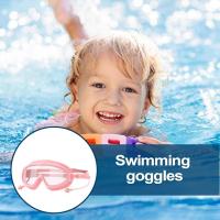 Gafas de nado para niños, impermeables y antifugas, antivaho, with Protección UV, de silicona y tapones - details 0