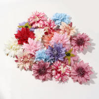 5/10Pcs Cabezas De Girasol Artificiales De Seda 9cm Decoración De Hogar Y Bodas Accesorio Para Coronelas DIY Sin Químicos - details 4