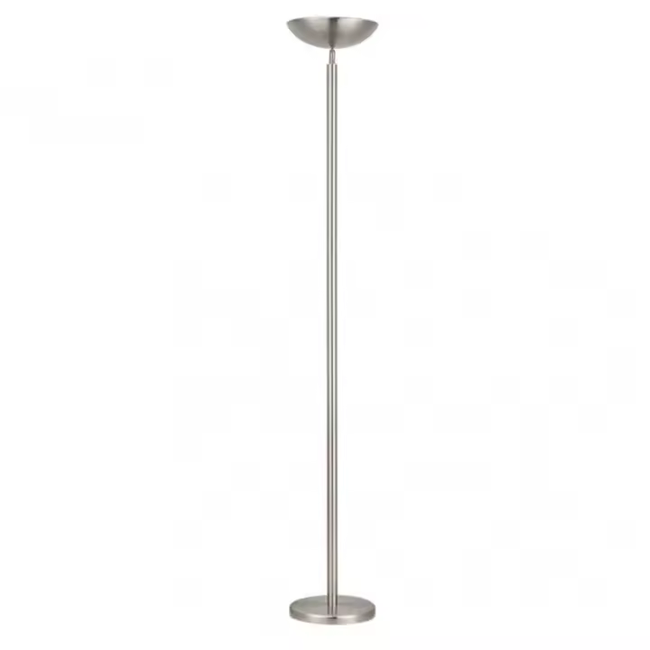 Lámpara de Pie FABRILAMP Luyten 2xe27 Niquelada 180x27x27 Cm - Elegante Diseño - 1