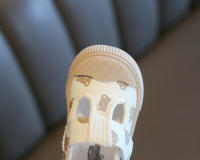 Zapatos Casuales Para Niños Y Niñas Con Bocón Cuadrado Dibujo Animado Suela Suave Primavera Zapato Pequeño De Niños TPR Suela Zapatillas De Lona - details 7