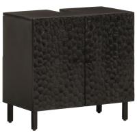 vidaXL Conjunto de armarios de baño 2 piezas madera maciza de mango - details 3