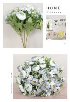 Vasos De Rosas Multicolor Para Decoración Del Hogar Flores Artificiales De Girasol Falsas En Plástico Para Boda Accesorios De Casa Baratas - details 11