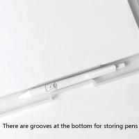Carpeta De Escritura A4 Con Clip De Metal Estuche Para Archivos De Colores Dulces Estilo Coreano Simple Para Oficina Y Escuela - details 6