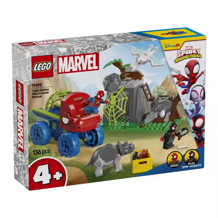 Lego Marvel Spidey And His Amazing Friends Todoterreno Dinosaurio y Equipo Spidey al Rescate - 1