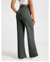 High Waist Leggings Para Mujer Pantalones De Yoga De Modal Lavados Con Arena Pantalones Deportivos De Correr Sueltos Y Rectos Cómodos Y Transpirables - details 11