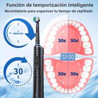 Cepillo De Dientes Eléctrico Recargable Con Timer Y 8 Modos De Limpieza Rotatorio 18-24 Pulgadas Bricolaje Para Todos - details 5
