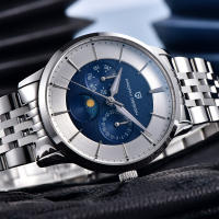 Reloj De Cuarzo Para Hombre PAGANI DESIGN 2025 Multifuncional 40MM Vidrio De Zafiro Resistente Al Agua 100M Fase Lunar Estilo Business - details 15