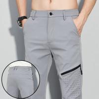 Pantalones Deportivos Casuales Para Hombre Verano 2023 Pantalones Rectos Delgados Cómodos Secado Rápido Adecuados Para Negocios Y Exterior - details 8