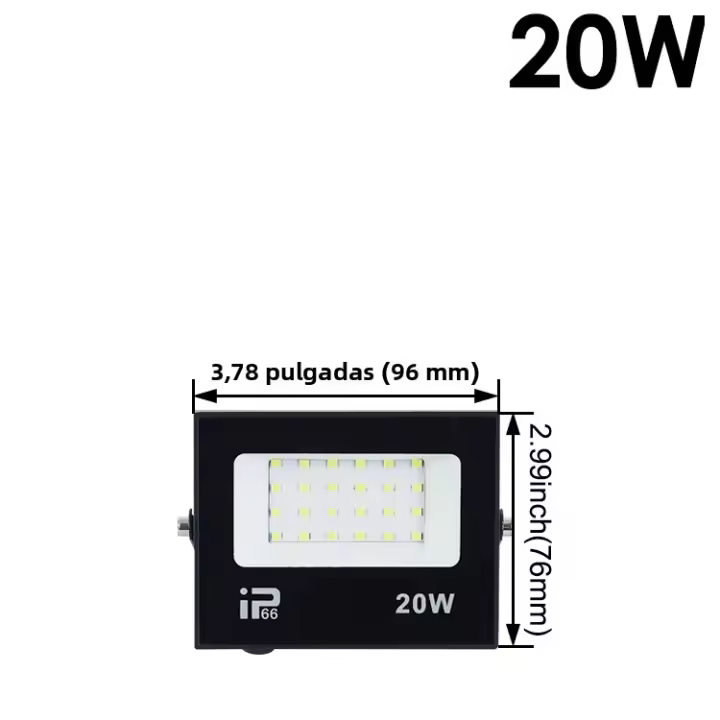 Proyector De Luz LED Impermeable IP66 10W 20W 30W 50W 100W Para Exterior Iluminación De Pared Garage Gimnasio Calle 6500k Moderno - 1