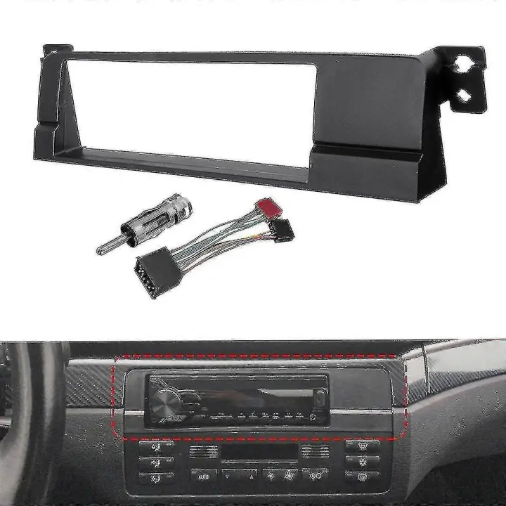 1 Din Car Radio Stereo Panel Fitting Kit Compatible Bmw E46 1999-2006 - 1