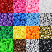 Talismán De Amistad Hebillas De Colores Sólidos Con Agujero Grande Para Creación De Joyas Y Peinado 100/400pcs 6x9mm Artículos De Manualidades - details 5