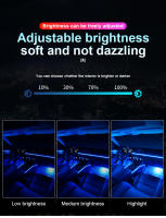 Lámparas De Decoración Para Coche Dual Zone 18/22 Pulgadas RBG 64 Colores Control APP Bluetooth Strip Led De Acrílico Para Atmosfera Del Vehículo Compatible Con BMW Audi Benz Y Más - details 7