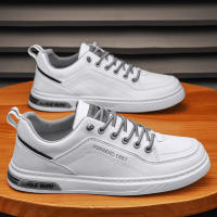 Zapatos Casuales Para Hombre En Blanco Tenis Ligeros Zapatos Vulcánicos Blanco Zapatos Todoterreno Hombre Plataforma Sin Cordones - details 9