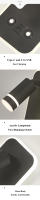 Lámpara De Pared LED Rotativa Con USB Y Sombrilla De Acrílico Cuerpo Metálico Para Habitación Hotel Estilo Moderno Con Iluminación Dimmable Para Lectura Y Foyer - details 7