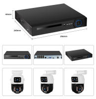 Cámara De Seguridad IP KERUI PTZ Dual Lens 6MP POE Exterior Video CCTV Observación Remota Compatible Con Onvif iCSEE Negra - details 15