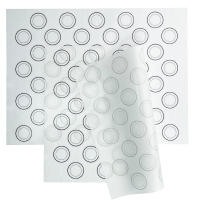 1PC Sillín De Hornear De Silicona Para Horno Reutilizable Antideslizante Fácil De Limpiar 40cm/15.75 X 30cm/11.75 Pulgadas Blanco Para Macarons Y Galletas - details 7