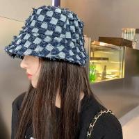 Gorro De Buho De Lona a Cuadros Para Mujer Gorro De Pescador De Playa Tropical Sombreros De Panamá Para Exterior Protección Solar FiestaRegalo - details 2