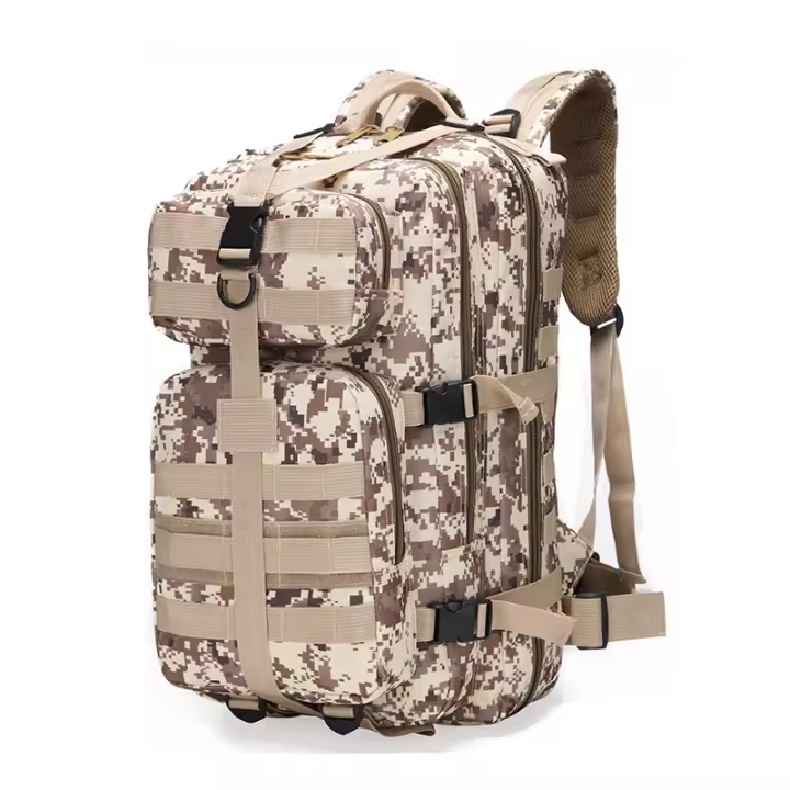 Mochipa táctica de Asalto 3P para aficionados militares, mochila de Montañismo de Doble hombro para Exterior, impermeable, de camuflaje, median de 35 L. - 1