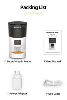 ROJECO Dispensador Inteligente De Alimentos Para Gatos Y Perros 3L Recargable Con WIFI Control Remoto Para Alimentación Automática - details 13