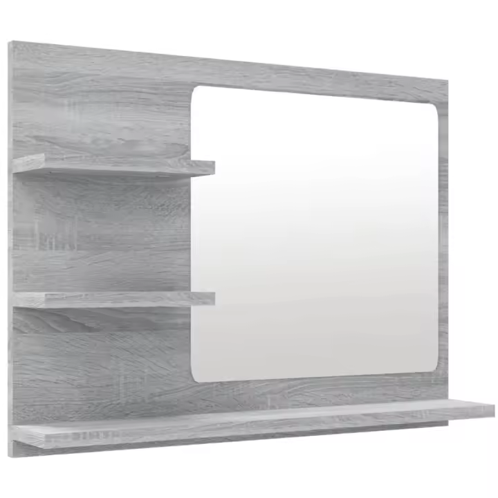 Espejo de baño Madera contrachapada gris Sonoma 60x10,5x45 cm - 1