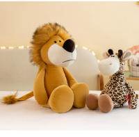 Muñeco De Peluche De Animal De Bosque Giraffa Elefante Mono León Tigre Juguetes Para Niños Actividades Regalos Juguete De Peluche Giraffa - details 5