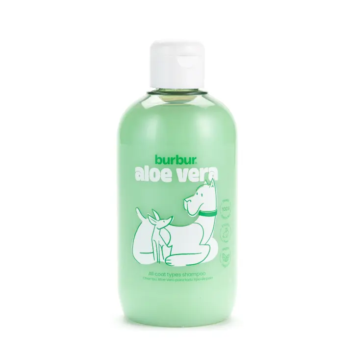 Champú Burbur Aloe Vera – 400 ml | Hidrata, Limpia, da Brillo y Suaviza el Pelaje | Apto para Pieles Sensibles - 1