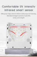 Lámpara De Uñas LED Recargable 54W Sin Cable Para Secado De Esmalte Gel Con Sensor Automático Machine De Secado De Uñas Wireless Tamaño 19*19*9cm Peso 820g - details 12