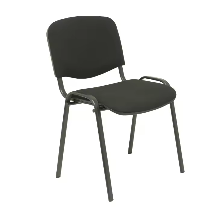Piqueras Y Crespo Pack 4 Sillas Alcaraz Arán Negro Ergonómicas Multiusos Apilables - 1