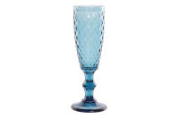 Pack de 2 Copas de Cristal Grabado Azul Item - 7 x 7 x 20 cm - Capacidad 150 mL - Elegante Cristalería para Vino y Bebidas - Apto para Lavavajillas - Diseño Sofisticado y Duradero - Ideal para Cenas y Celebraciones - details 0