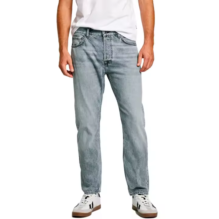 Jeans Rectos de Moda para Hombres Pepe Byron Gris - 1